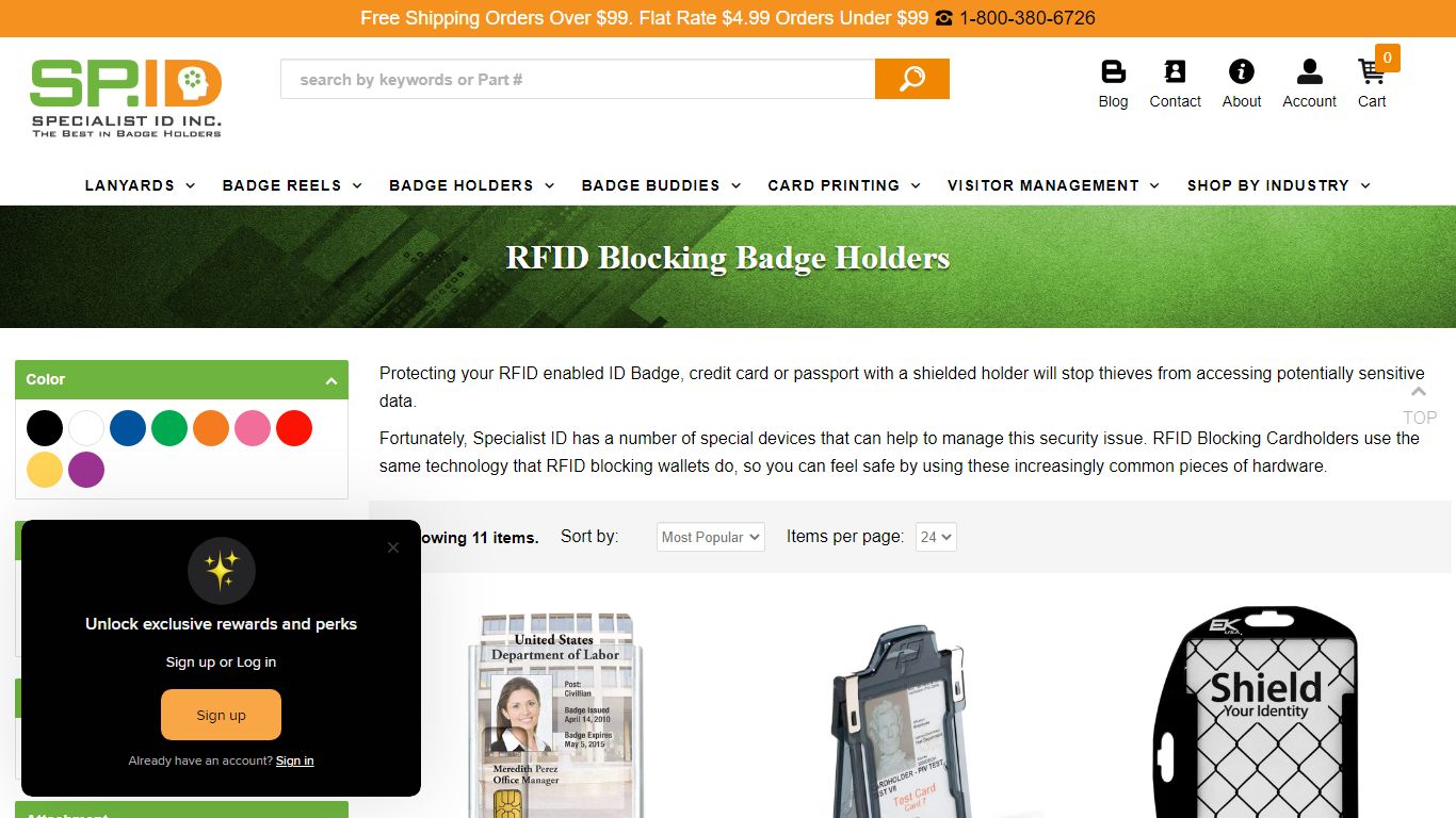 RFID Blocking Badge Holders | Secure ID Holders | SpecialistID.com